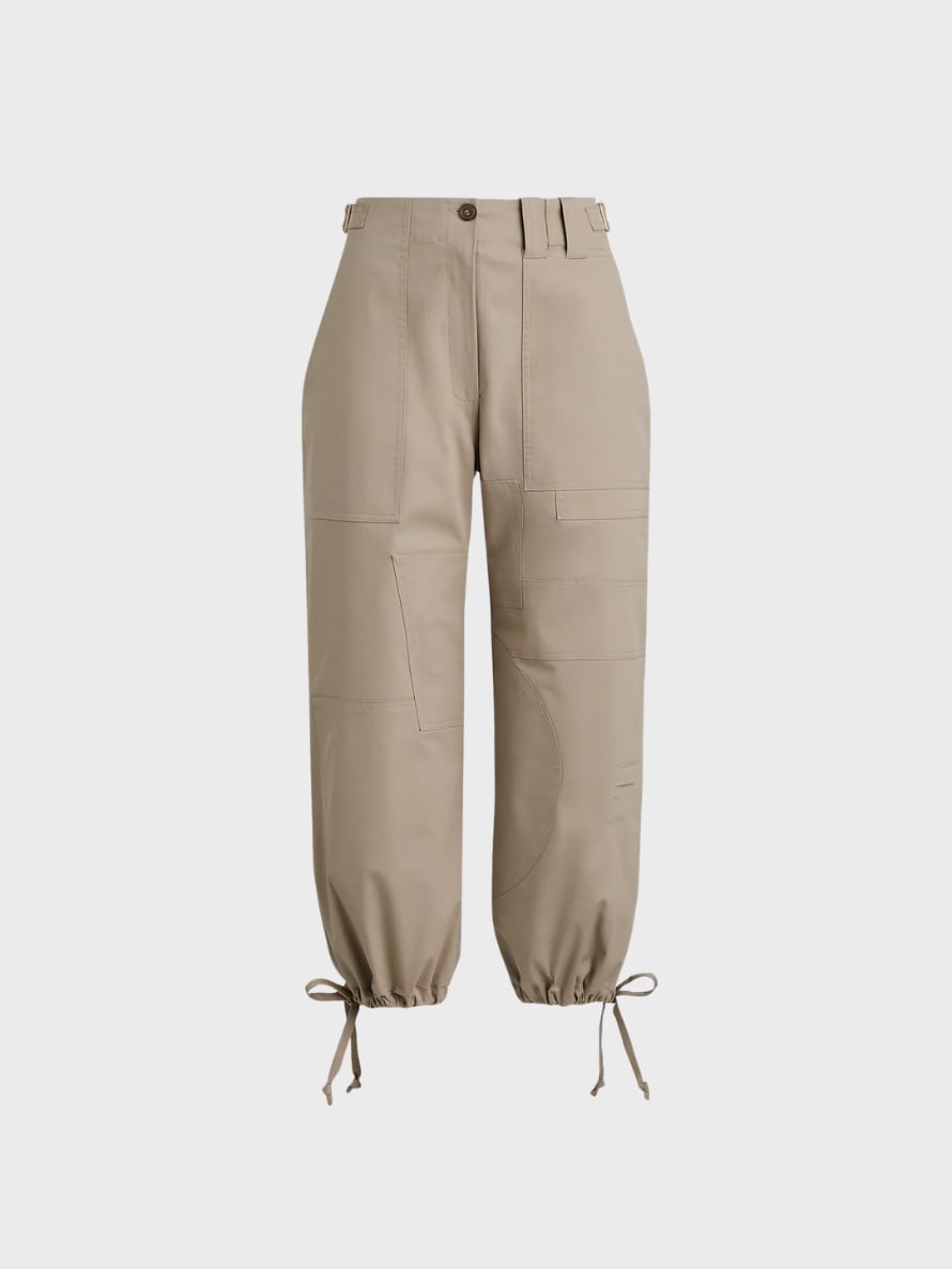 Scanlan Theodore Cotton Sateen cropped cargo pants